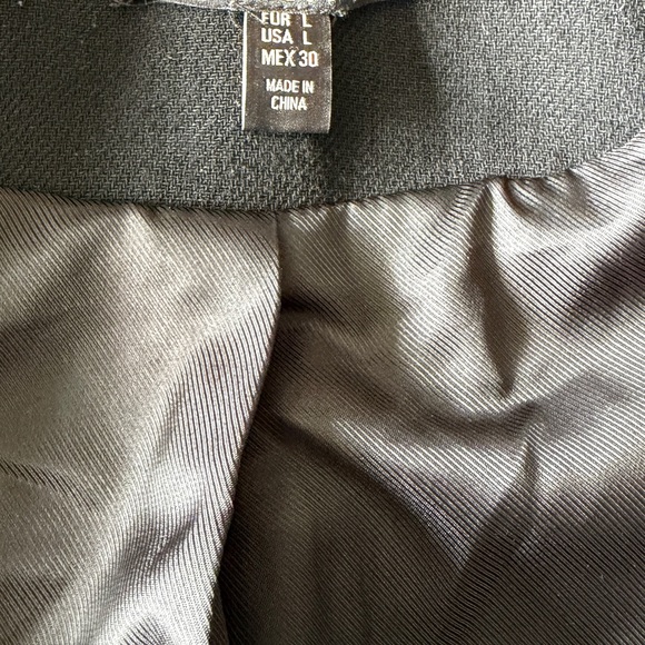 Zara TRF Black Military-Inspired Jacket Size L - Picture 6 of 7